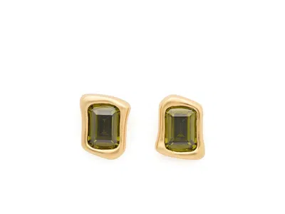 Kate Spade Molten Glass Studs In Green