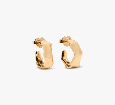 Kate Spade Molten Hoops In Gold