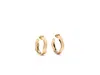 Kate Spade Molten Hoops In Black