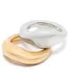 Kate Spade Molten Stacking Rings In Gold