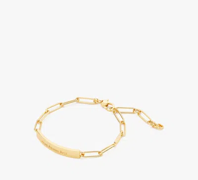 Kate Spade Mom Knows Best Idiom Id Bracelet In Gold.