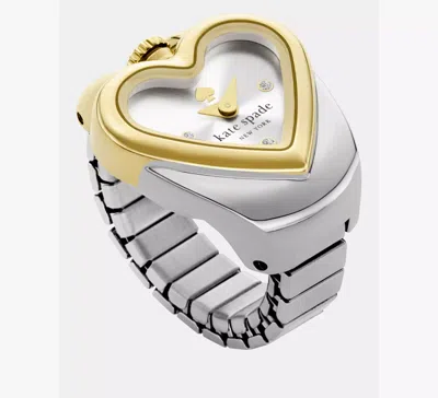 Kate Spade Monroe Ring Watch In Silver