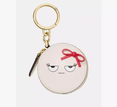 Kate Spade Monsters Bobby Mini Pouch Bag Charm In Beige