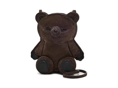 Kate Spade Monsters Teddi Bear Mini Bag Wallet Women's Handbags, Leather In Brown