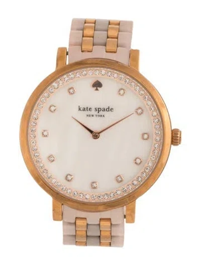 Pre-owned Kate Spade Monterey Watch, 38mm In Multicolor