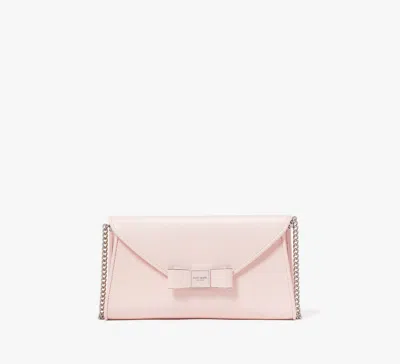Kate Spade Morgan Bow Embellished Patent Leather Envelope Flap Crossbody In Pink
