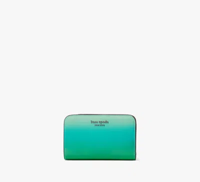 Kate Spade Morgan Ombre Compact Wallet In Green