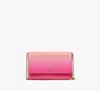 Kate Spade Morgan Ombre Flap Chain Wallet In Pink