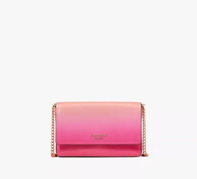 Kate Spade Morgan Ombre Flap Chain Wallet In Pink