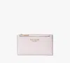 Kate Spade Morgan Small Slim Bifold Wallet In Shimmer Pink