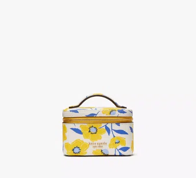 Kate Spade Morgan Sunshine Floral Printed Jewelry Case In White
