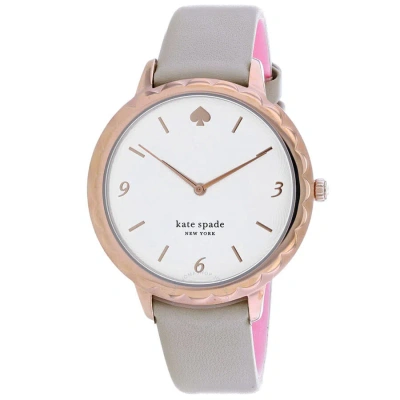 Kate Spade Morningside White Dial Ladies Watch Ksw1508 In Gray