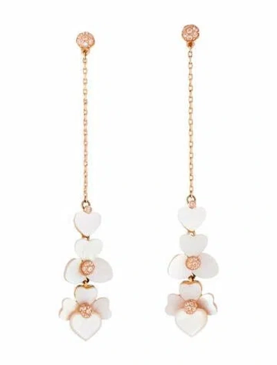 Pre-owned Kate Spade Mother Of Pearl Drop Earrings In Multi