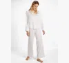 Kate Spade Mrs Long Pj Set In Off White Dot