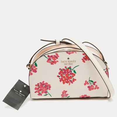 Pre-owned Kate Spade Multicolor Floral Print Leather Perry Dome Crossbody Bag