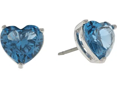 Kate Spade My Love Heart Studs In Blue