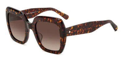 Kate Spade Naomi/s 086/ha Women's Sunglasses Tortoiseshell Size 52 In Brown