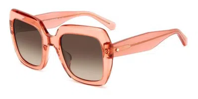 Kate Spade Naomi/s 733/ha Women's Sunglasses Pink Size 52 In Orange
