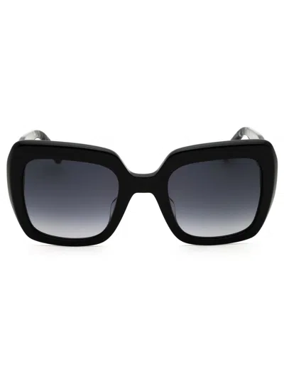 Kate Spade Naomi/s Sunglasses In 0807 9o - Black/dark Grey Sf