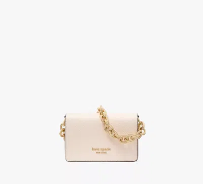 Kate Spade Natasha Chain Card Case Crossbody In Parchment