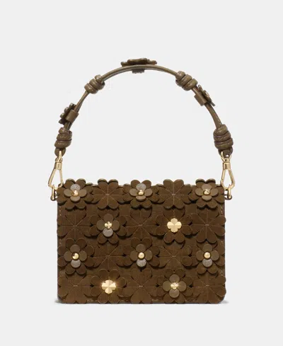 Kate Spade Natasha Floral Embellished Card Case Wallet In Brown