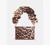Kate Spade Natasha Leopard Scrunch Strap Card Case Crossbody In Brown