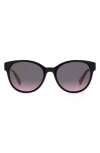 Kate Spade Nathalie 55mm Gradient Round Sunglasses In Black