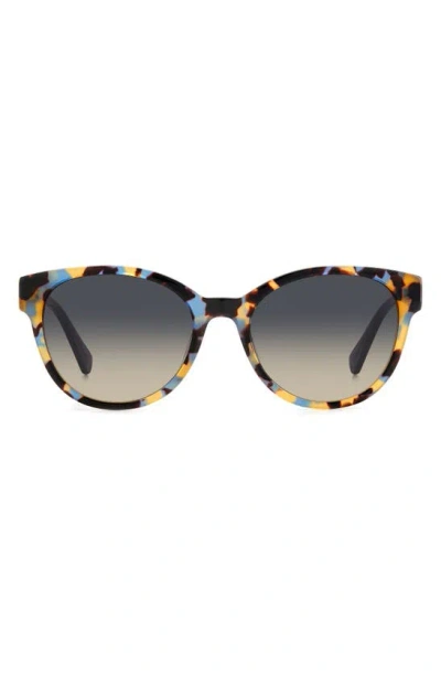 Kate Spade Nathalie 55mm Gradient Round Sunglasses In Blue