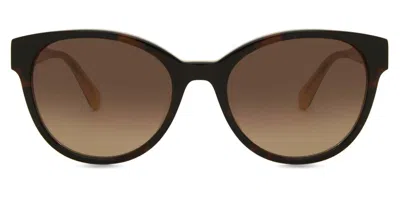 Kate Spade Nathalie/g/s Asian Fit Hjv/ha Women's Sunglasses Tortoiseshell Size 55