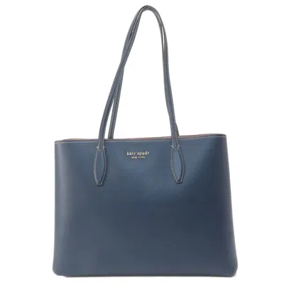 Pre-owned Kate Spade Navy Leather Tote Bag ()