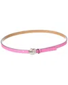 Kate Spade New York 15mm Mini Shell Leather Belt In Pink