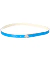 Kate Spade New York 19mm Reversible Pave Spade Leather Belt In Blue