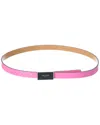 Kate Spade New York Enamel Logo Plaque Belt In Pink