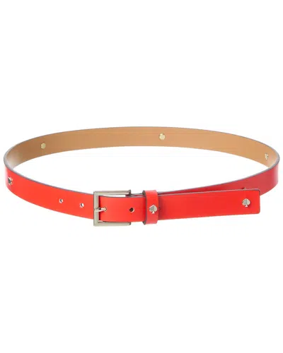 Kate Spade New York 25mm Leather Belt In Red