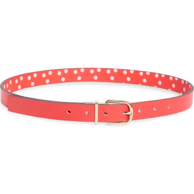 Kate Spade New York 25mm Reversible Belt In Pink