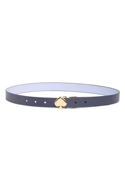 Kate Spade Blue and Ivory Reversible Belt Kate Spade Reversible Belt - ShopStyle main image 2