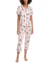 Kate Spade New York 2pc Crop Top & Pant Pajama Set In Multi