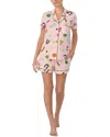 Kate Spade New York Print Short Pajamas In Pink