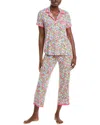 Kate Spade New York Print Crop Pajamas In Pink