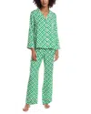 Kate Spade New York 2pc Top & Pant Pajama Set In Green