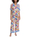 Kate Spade New York Short Sleeve Crop Pajamas In Multi