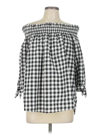 Pre-owned Kate Spade New York 3/4 Sleeve Blouse In Black