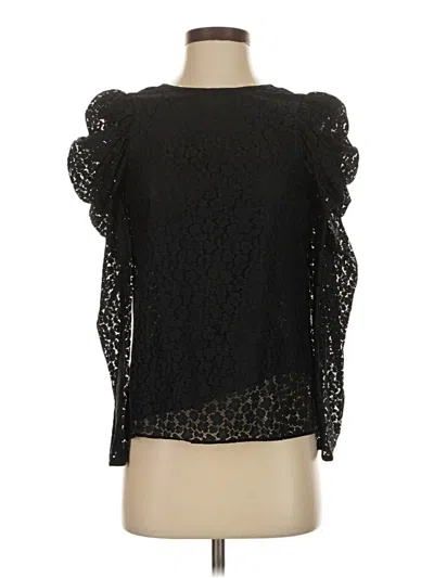 Pre-owned Kate Spade New York 3/4 Sleeve Blouse In Black