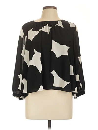 Pre-owned Kate Spade New York 3/4 Sleeve Blouse In Black