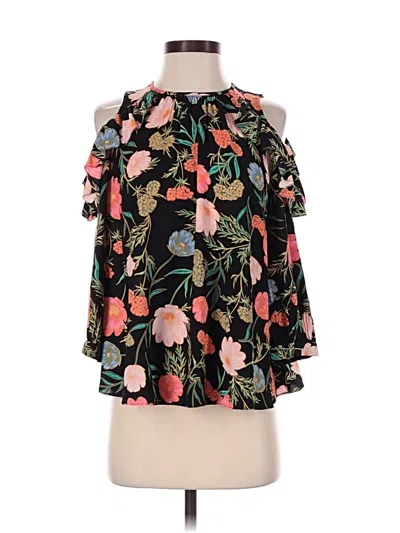 Pre-owned Kate Spade New York 3/4 Sleeve Blouse In Black