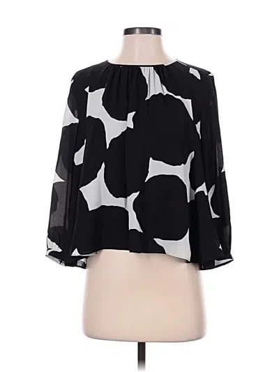 Pre-owned Kate Spade New York 3/4 Sleeve Blouse In Black