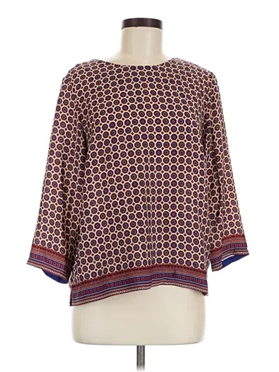 Pre-owned Kate Spade New York 3/4 Sleeve Blouse In Brown