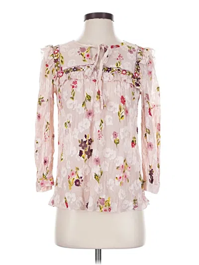 Pre-owned Kate Spade New York 3/4 Sleeve Blouse In Pink