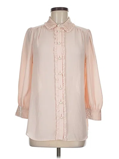 Pre-owned Kate Spade New York 3/4 Sleeve Blouse In Pink