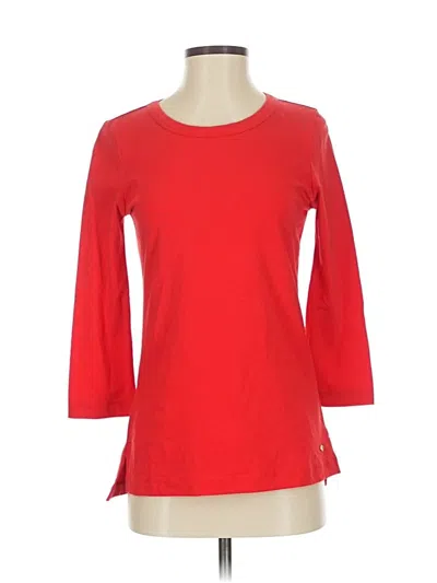 Pre-owned Kate Spade New York 3/4 Sleeve T-shirt In Red